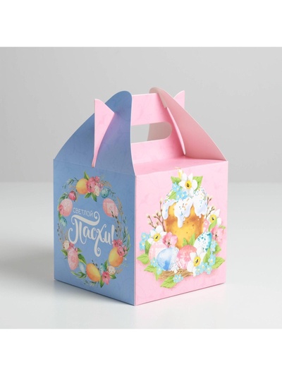 Коробка кондитерская, упаковка «Светлой Пасхи», 14×14×14 см