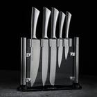Набор ножей на подставке Lightning, 5 предметов, цвет серебристый - фото 9167060