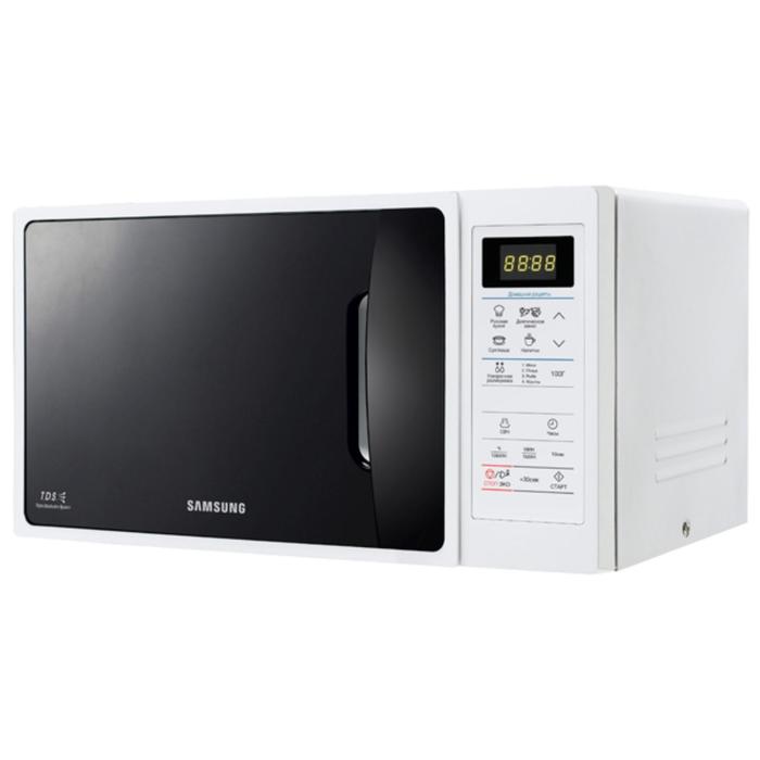 Микроволновая печь Samsung ME 83 ARW, 800 Вт, 23 л, чёрно-белая - Фото 1