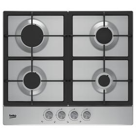 Варочная поверхность Beko HIAG 64225 SX, газовая, 4 конфорки, нержавеющая сталь