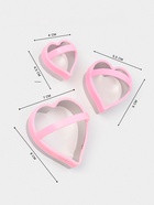 Формы для печенья KONFINETTA «Сердце», 10×8 см, набор 3 шт., металл, МИКС - Фото 2