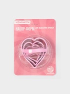 Формы для печенья KONFINETTA «Сердце», 10×8 см, набор 3 шт., металл, МИКС - Фото 5