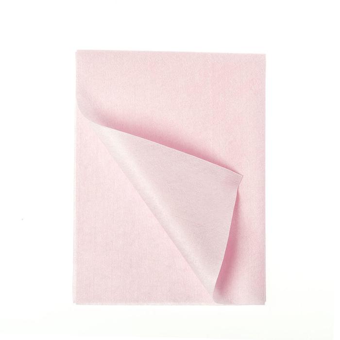 Набор салфеток нетканных 40х40 см, микроволокно 60 гр/м², 10 шт, цвет розовый