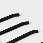 Плечики - вешалки для одежды многоуровневая Доляна со съёмными вешалками, 38×40 см, антискользящее покрытие, цвет чёрный - Фото 4