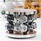 Набор для специй «Модерн», 30×9×22 см, ёмкость 90 мл, 4×9.5 см, на подставке, 8 шт., стекло - Фото 1