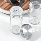 Набор для специй «Модерн», 30×9×22 см, ёмкость 90 мл, 4×9.5 см, на подставке, 8 шт., стекло - Фото 3