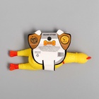 Игрушка пищалка «Курица», 16 см, дворняга - Фото 6