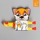 Игрушка пищалка «Курица», 16 см, в лапах - Фото 2