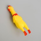Игрушка пищалка «Курица», 16 см, в лапах - Фото 5