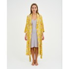 Комплект (халат и комбинация) KAFTAN, 40-42, жел/сер - фото 49524321