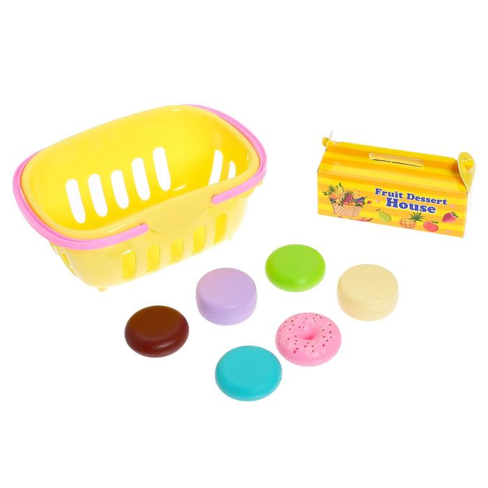 Игрушечная продуктовая корзинка «Минимагазин», с продуктами , цвета МИКС 48893