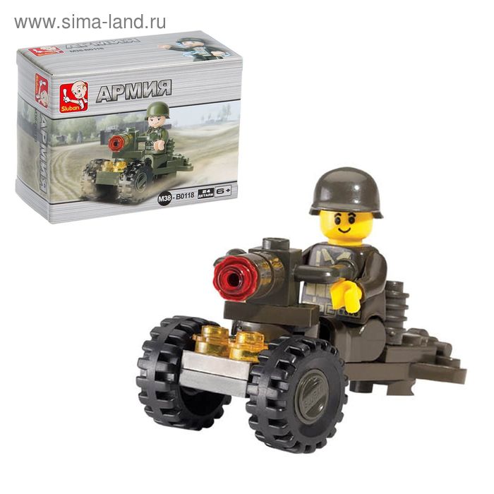 Конструктор «Минометчик», 24 детали - Фото 1