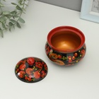 Сахарница дерево хохлома «Ягодки», 9×9 см - Фото 3