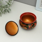 Сахарница дерево хохлома «Ягодки», 9×9 см - Фото 4