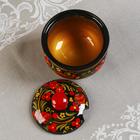 Сахарница дерево хохлома «Ягодки», 9×9 см - Фото 5