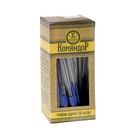 Ручка шариковая, прозрачный корпус с синим колпачком - Фото 2