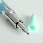 Ручка прикол шариковая синяя паста 1.0 мм Dream помада с шейкером - Фото 4
