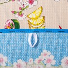 Полотенце вафельное набивное "Суши", размер 45х62 см, 160 г/м2, цвет голубой - Фото 4