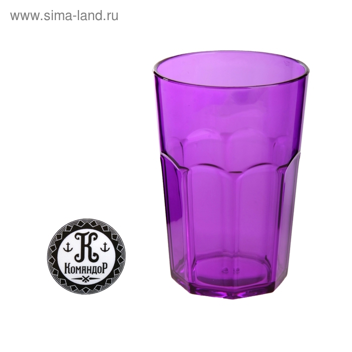 Стакан пластиковый «Сладкий лед», 350 мл, цвет фиолетовый - Фото 1