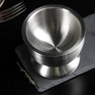 Ступка с пестиком Доляна Steel, d=10 см, нержавеющая сталь, серебристая - Фото 3