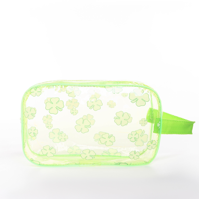 Косметичка на молнии, цвет салатовый 717539