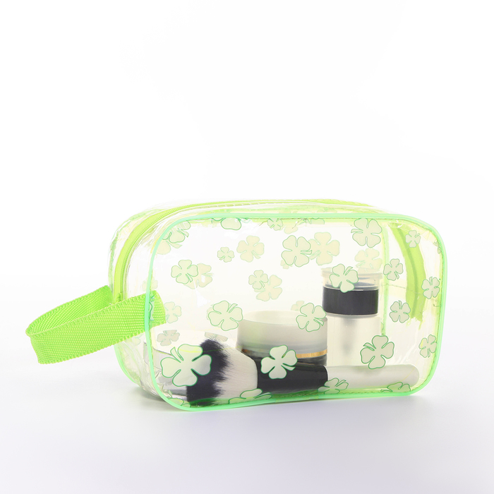 Косметичка на молнии, цвет салатовый 717539