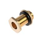 Штуцер TIM SDF022, 1/2", для емкостей, с контргайкой, латунь (комплект 10 шт) - фото 45369932