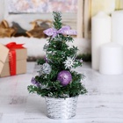 Искусственная ёлка настольная «Зимнее волшебство. Шары», 20 см, ПВХ ветки отгибаются - Фото 2