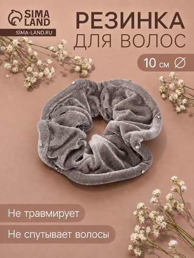 Резинка для волос QF «Орбита», бархат, d=10 см, МИКС