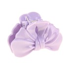 краб для волос цветочный "Глянец" 4 см бантик - Фото 1