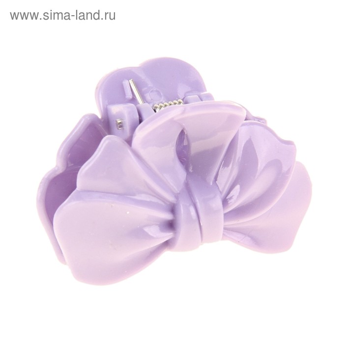 краб для волос цветочный "Глянец" 4 см бантик - Фото 1