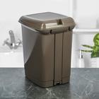 Контейнер для мусора «Педальный», 7 л, с педалью, МИКС - Фото 5