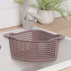 Корзина для хранения угловая, 18×29×11 см, цвет МИКС - Фото 2