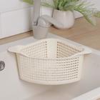 Корзина для хранения угловая, 18×29×11 см, цвет МИКС - Фото 3