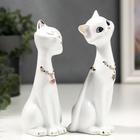 Набор фигурок 2 шт. «Кошечки белые с цепочкой» - Фото 3