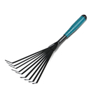 Грабли малые, веерные, пластинчатые, 9 зубцов, длина 38 см, металл, пластиковая ручка, Greengo - Фото 7