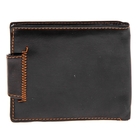 Кошелёк мужской "Орел" 3 отдела для купюр, отдел для кредиток, на клапане, цвет чёрный - Фото 2