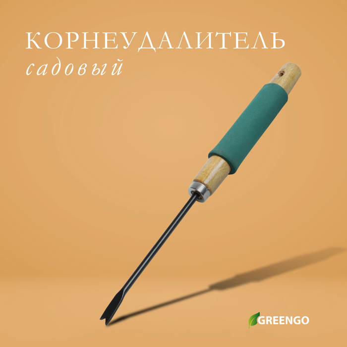 Корнеудалитель, длина 32 см, деревянная ручка с поролоном, Greengo - Фото 1