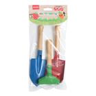 Набор садового инструмента, 3 предмета: грабли, совок, лопатка, длина 20 см, деревянная ручка, МИКС, Greengo - Фото 6