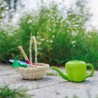 Набор садового инструмента, 3 предмета: грабли, совок, лопатка, длина 20 см, деревянная ручка, МИКС, Greengo - Фото 2