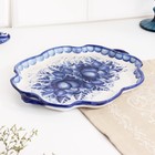 Поднос фарфор гжель «Юлия», 21×29×2 см - Фото 3