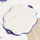 Поднос фарфор гжель «Юлия», 21×29×2 см - Фото 5