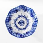 Конфетница «Цветок», 14х7,5 см, гжель - Фото 3