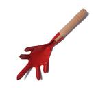 Набор садового инструмента, 3 предмета: совок, рыхлитель, вилка, длина 28 см, деревянные ручки - Фото 5