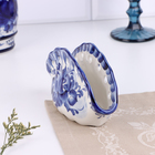 Салфетница фарфор гжель «Ракушка» - Фото 3