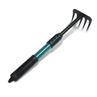 Грабли малые, прямые, 5 зубцов, длина 40.5 см, металл, металлическая рукоять с резиновой ручкой, Greengo - Фото 8