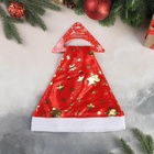 Колпак новогодний «Звёзды», 40×27 см, красный - Фото 3