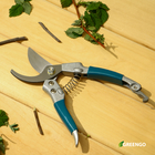 Секатор плоскостной, 8" (20 см), c пластиковыми ручками, Greengo - Фото 12