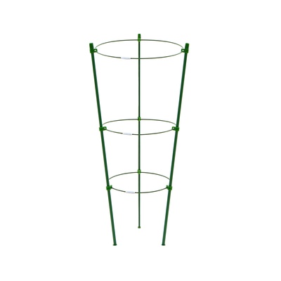 Кустодержатель, d=15–17–19 см, h=44 см, 3 кольца, металл, зелёный, Greengo
