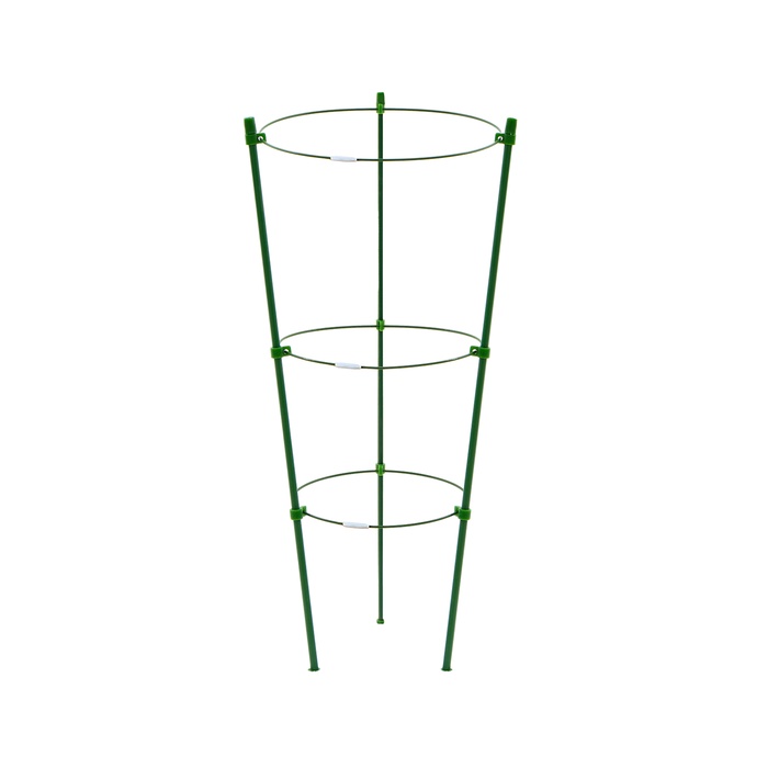Кустодержатель, d=15–17–19 см, h=44 см, 3 кольца, металл, зелёный, Greengo